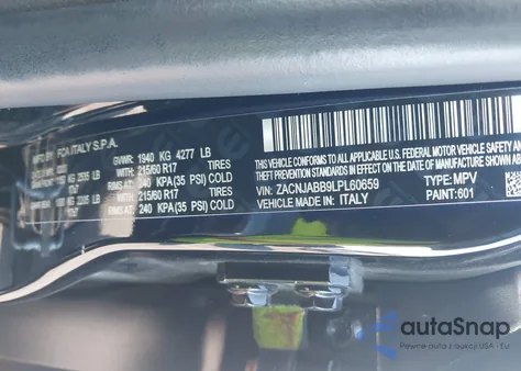 2020 Jeep Renegade Latitude Fwd из США, поврежденный, VIN ZACNJABB9LPL60659